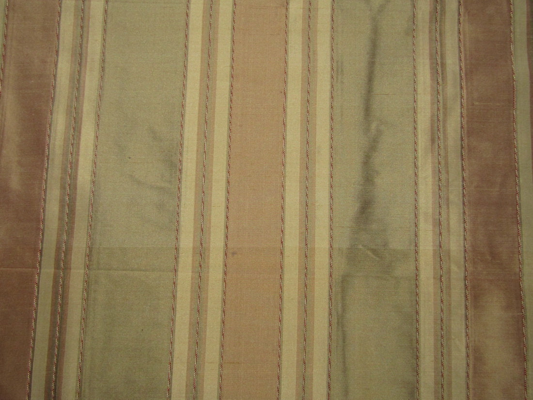 100% silk dupion brown stripes 54" wide sold by the yard DUPNEWS9[1]