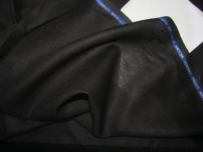 BLACK COLOR LINEN 60 LEA 58" wide by the yard