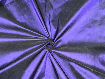 100% Pure Silk Taffeta 32 MOMME Purple Ink Blue color  54" wide TAF322[1]