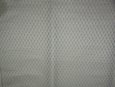 Silk Brocade Fabric ivory x metallic gold 44" wide BRO706[5]