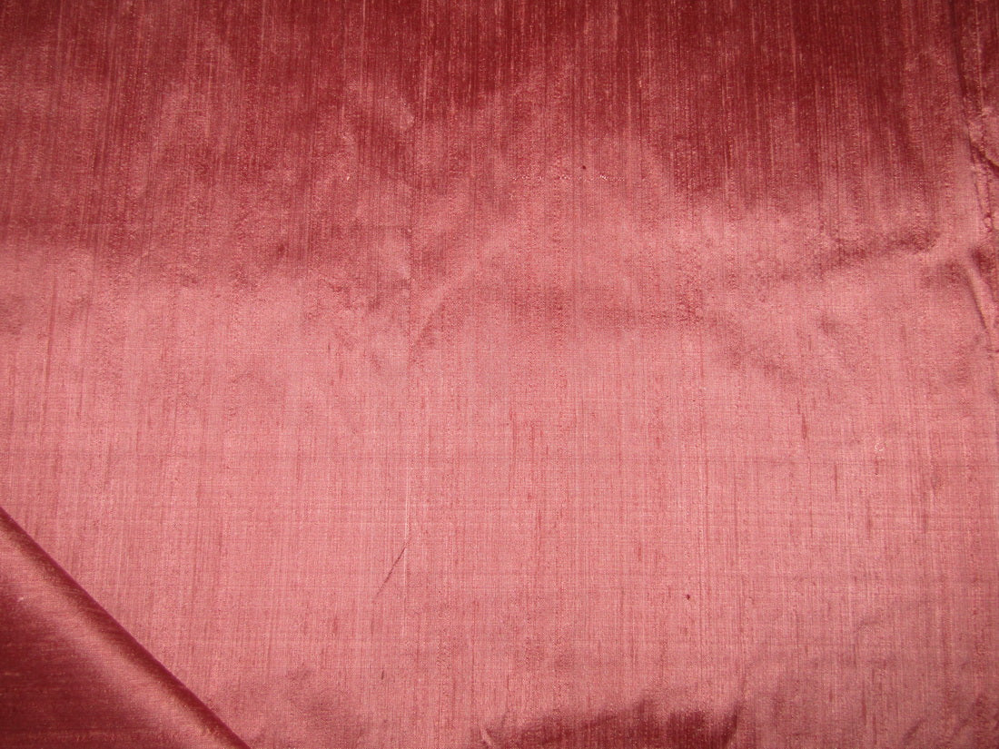 100% pure silk dupioni fabric salmon 54" wide with slubs by the yard MM98[4]