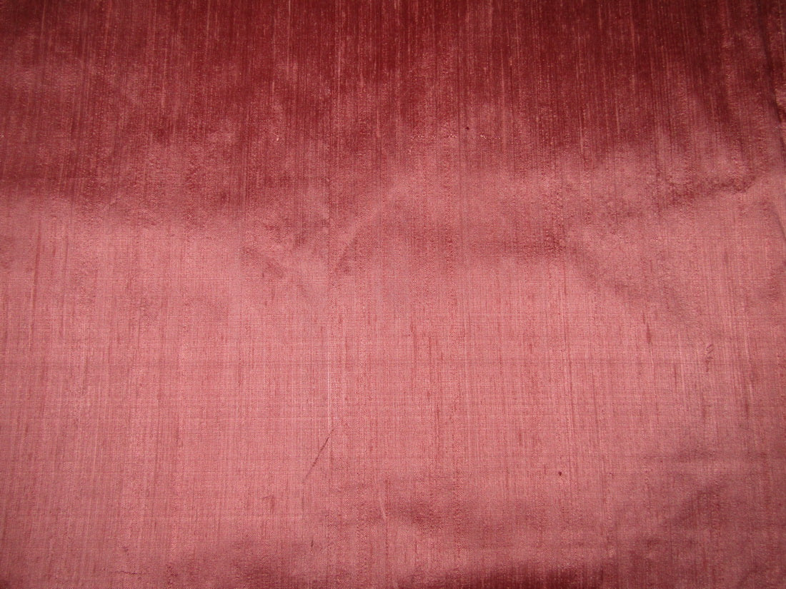 100% pure silk dupioni fabric salmon 54" wide with slubs by the yard MM98[4]