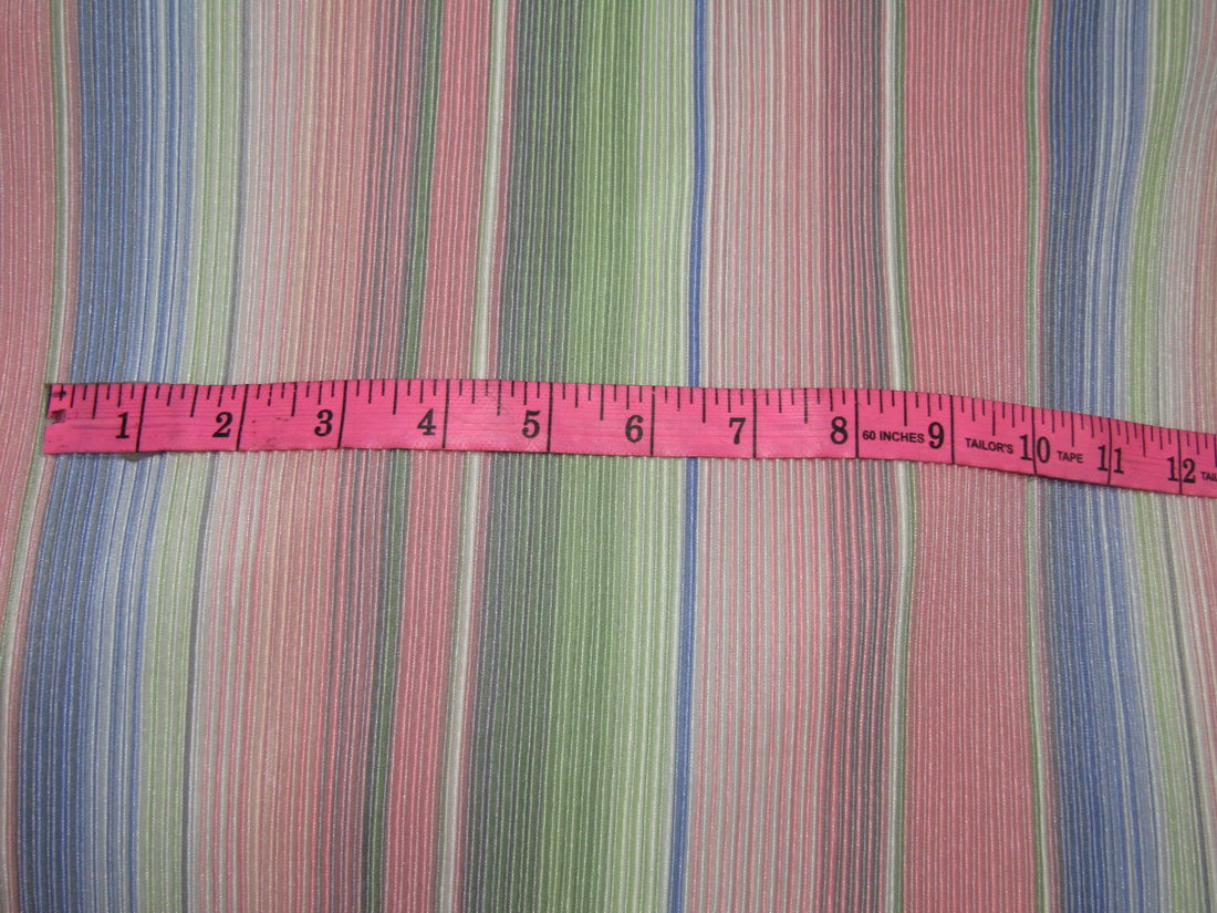 Rainbow Polyester Pleated Lycra Fabric ~ 58'' wide