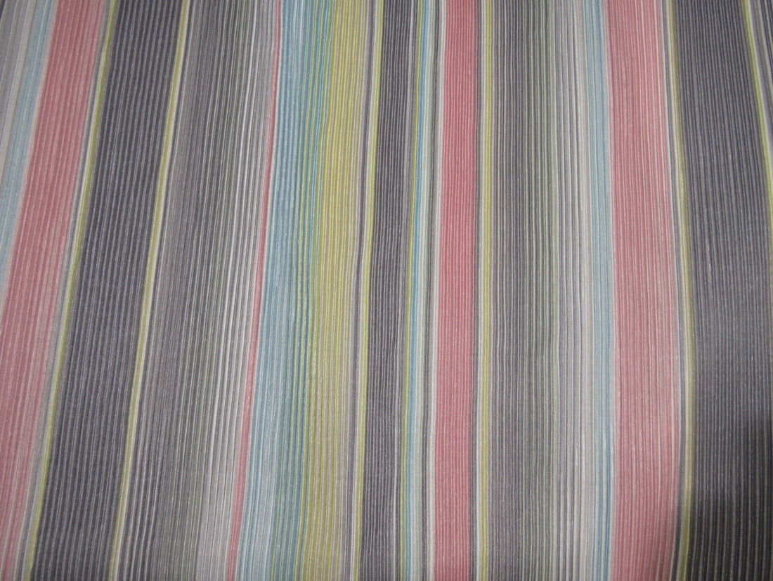 Rainbow Polyester Pleated Lycra Fabric ~ 58'' wide