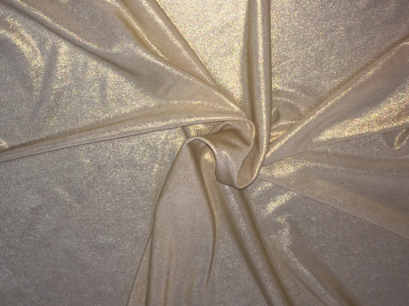 100% polyester metallic gold lycra colour stretch fabric 58" wide B2#115[9961]