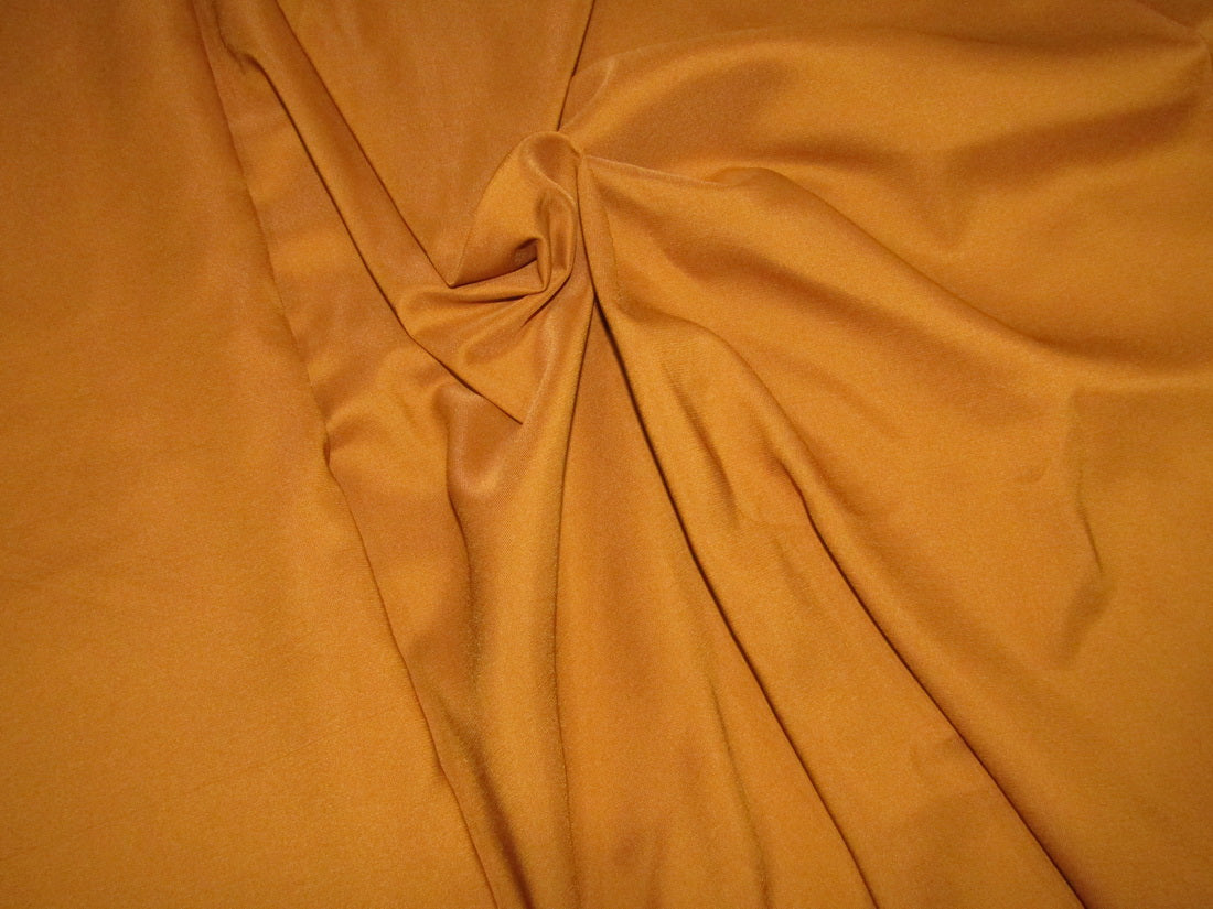 100% polyester fabric mustard colour 58" wide way stretch 56 momme