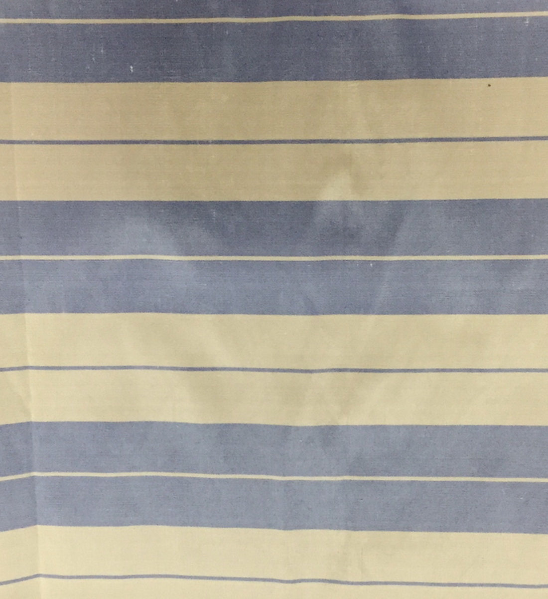 100% Pure Silk dupion cloudy blue and beige stripe Fabric 54" wide DUPS69[1]