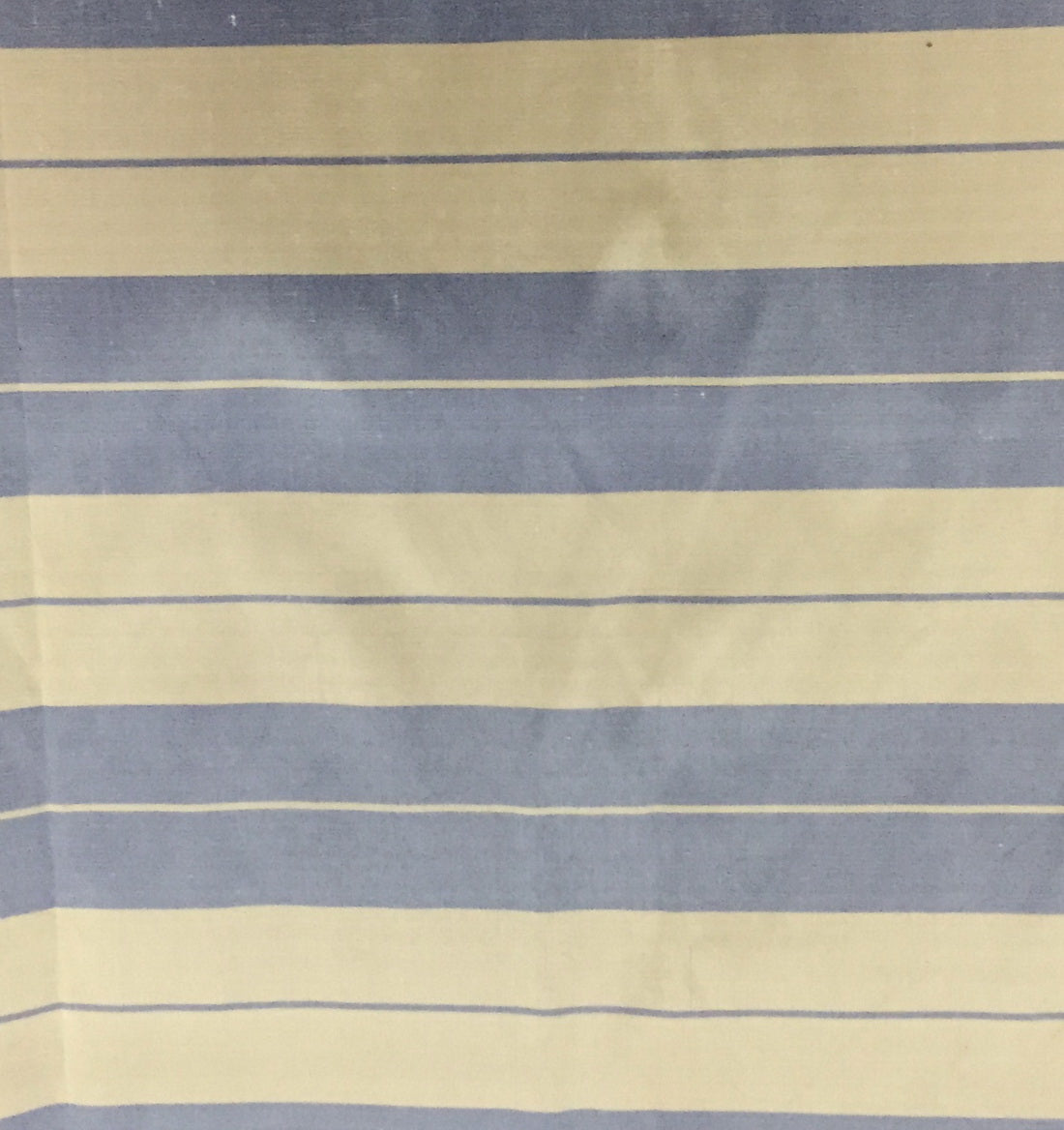 100% Pure Silk dupion cloudy blue and beige stripe Fabric 54" wide DUPS69[1]