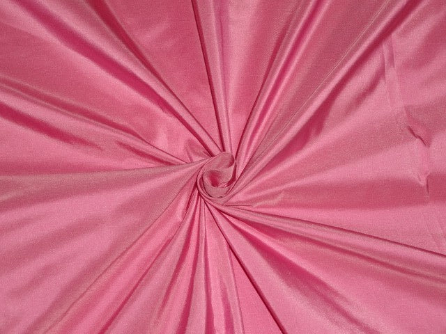 100% Pure SILK TAFFETA FABRIC Piggy Pink color 54" wide TAF#221