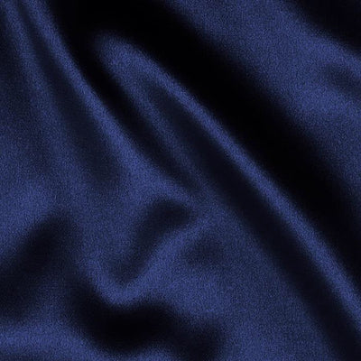 100% Silk Dutchess Satin bright navy blue 66 momme 54" wide