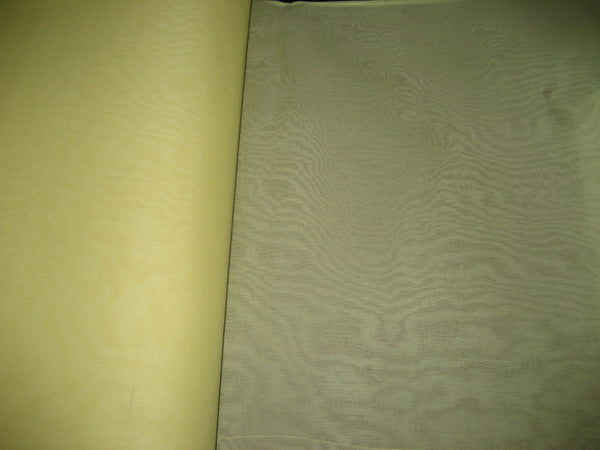 Yellow cotton organdy fabric 44" wide stiff finish [2237]
