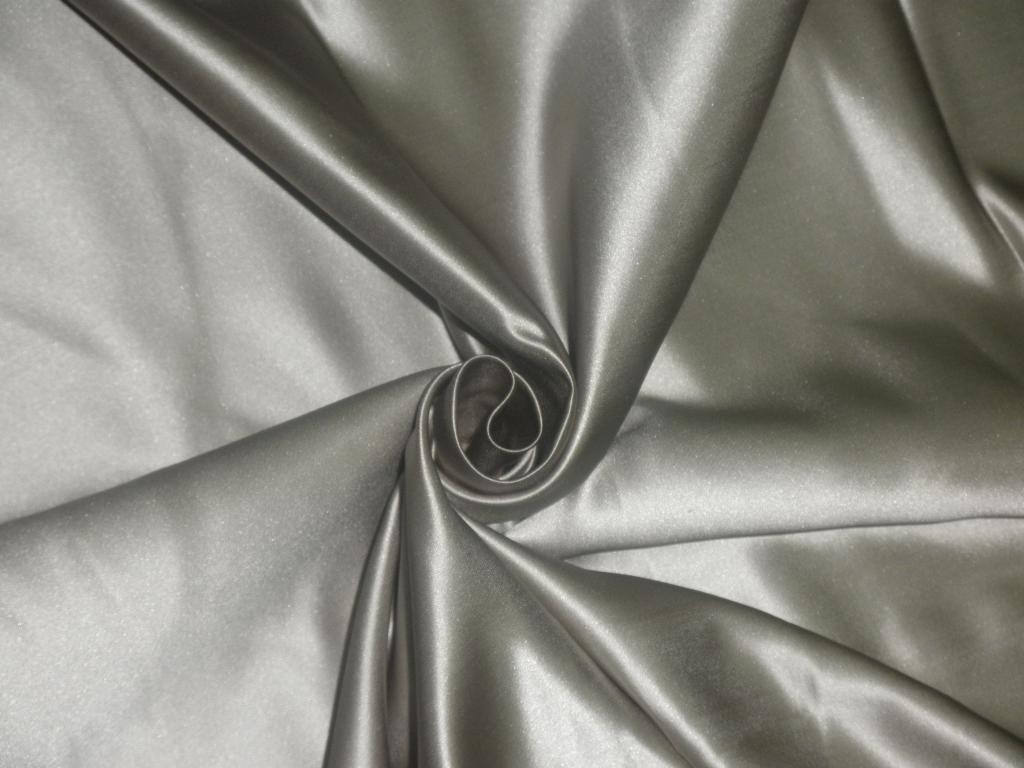 Light Silver colour Silk Dutchess Satin fabric 58" wide