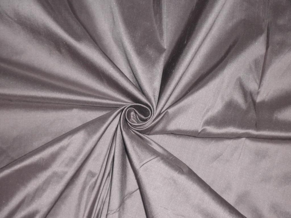 Pure SILK DUPIONI FABRIC Dusty Mauve colour