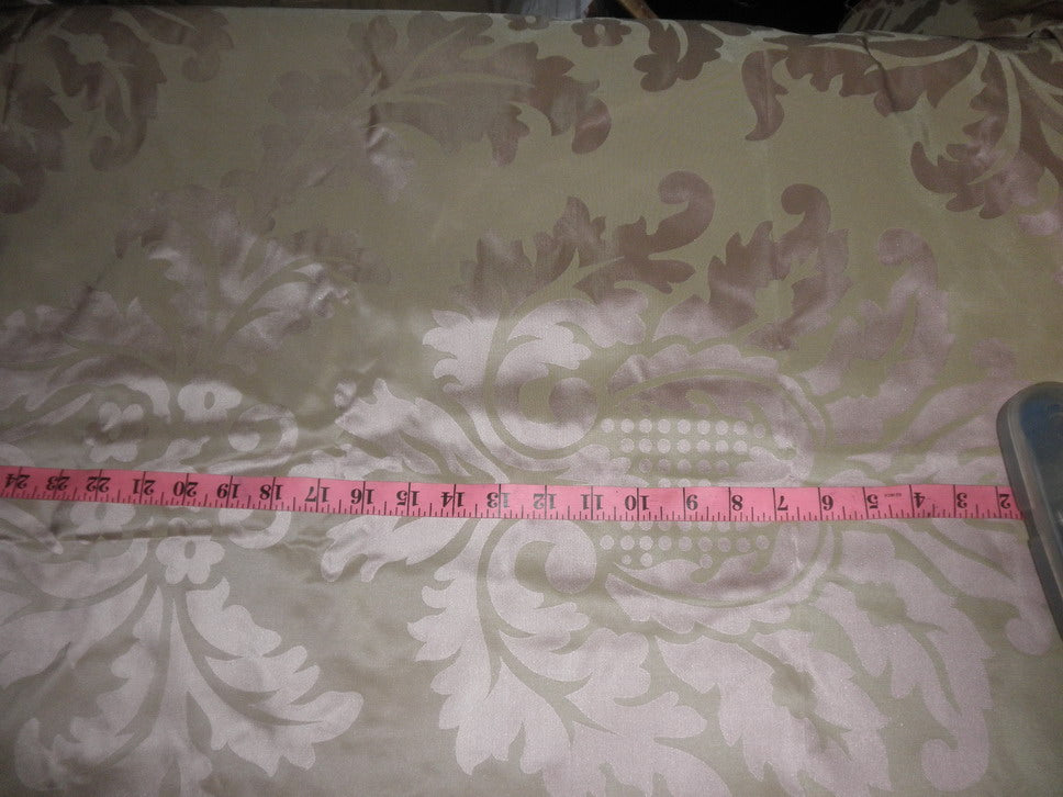 Silk Damask Tafetta jacquard fabric-gold and pink 36" wide TAFJ11[1]
