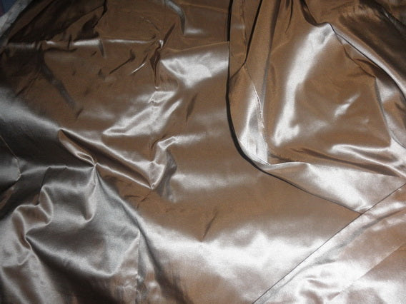 SILK TAFFETA FABRIC HOT CHOCOLATE 60" wide [2547]