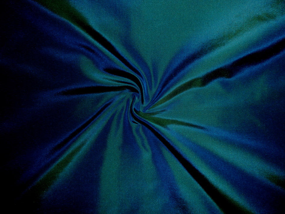 100% SILK DUPION robin green iridescent silk taffetaTAF 38[2] 54&quot; wide