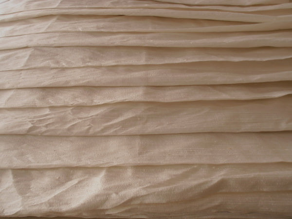 ivory / dull white Indian silk dupioni 60&quot;~with slubs*