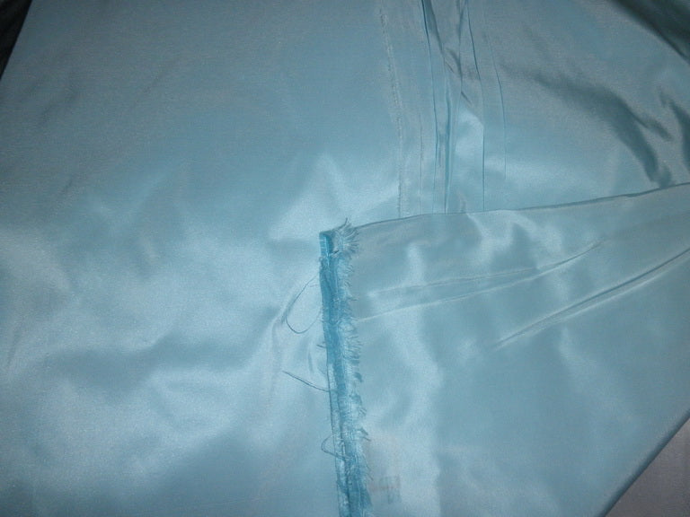 Silk Taffeta Fabric pale sky Blue 5 yards continuous piece 54" wide [3270]