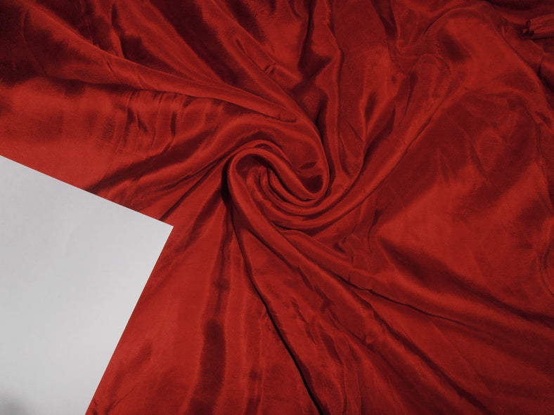rich red colour plain habotai silk 44&quot;width