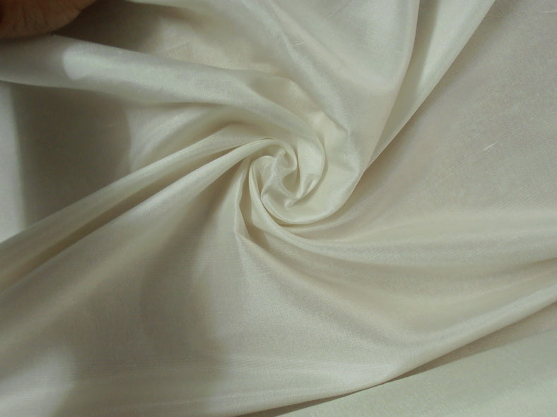 21 mm Pure Silk Imported  dupion fabric 44&quot;[ivory colour]