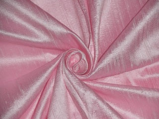 SILK Dupioni FABRIC Pastel Pink 44&quot;