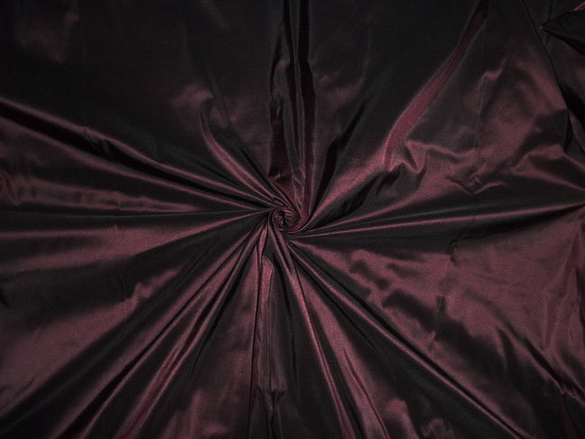 Silk taffeta fabric Seal brown x black iridescent 54" wide [3619]