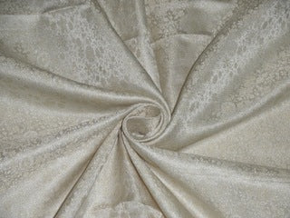 Silk Brocade fabric Cream Colour 44" wide BRO2[2]