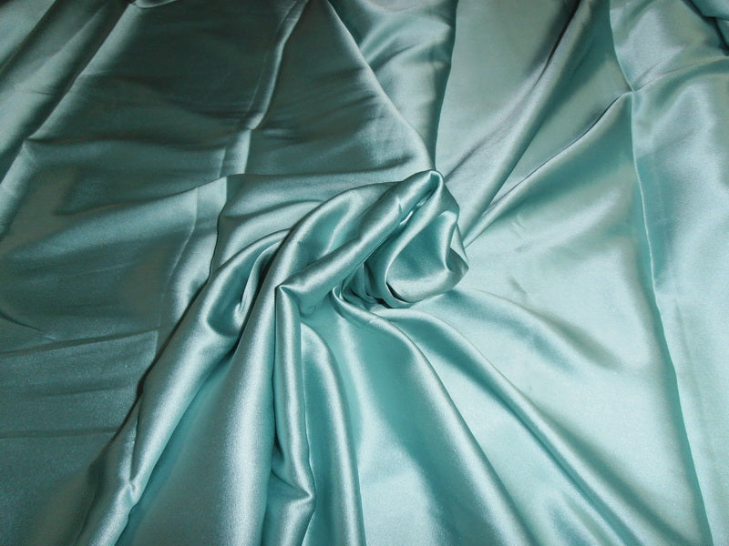 Silk satin with lycra/spandex 44" wide pastel green [5499]