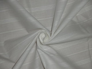 White cosmos cotton organdy fabric dobby design 54" wide [4049]