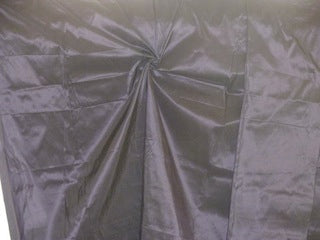 100% Pure SILK TAFFETA FABRIC Dark Purple x Black colour 54" wide TAF55