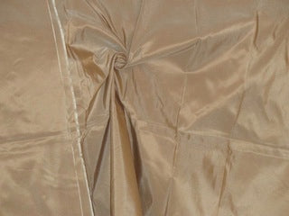 100% Pure SILK TAFFETA FABRIC Dull Gold color