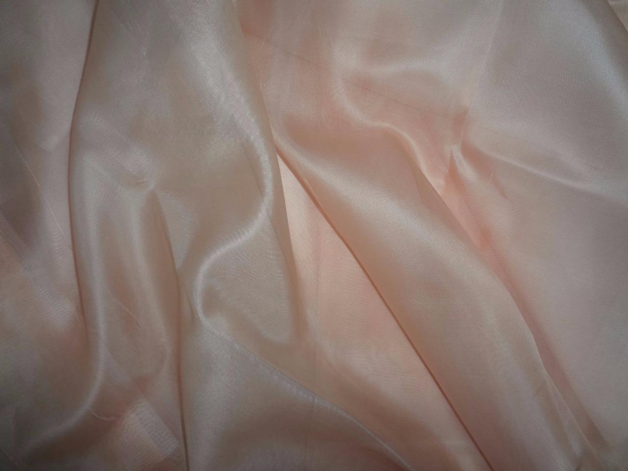 peachy pink silk organza fabric 44&quot; wide MIX27