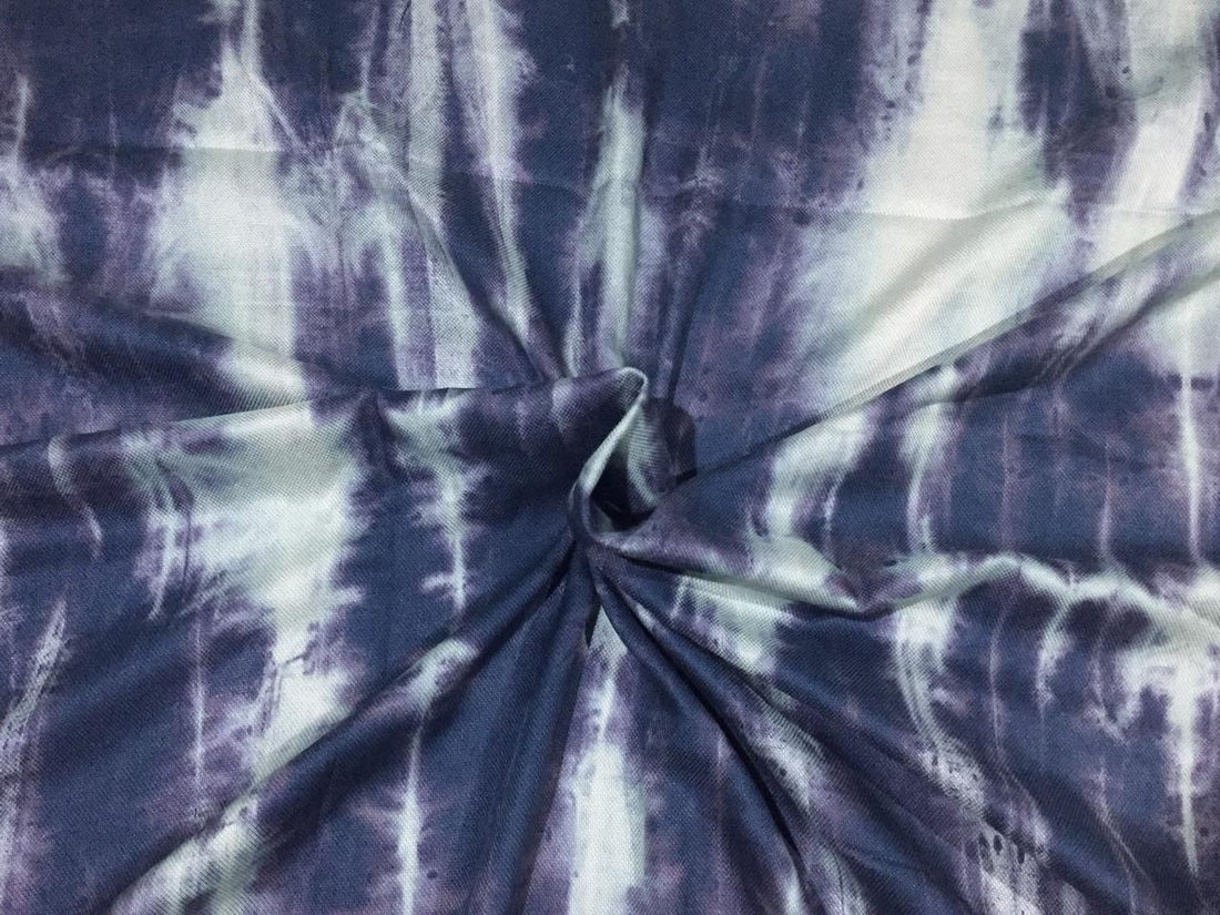 Tencel Dobby Tie Dye Black X Grey [marble] color Print 58" wide [11039]