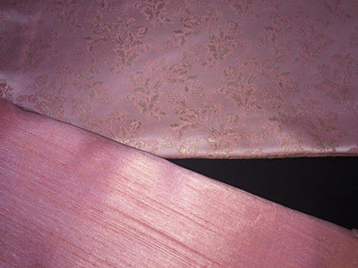 Brocade fabric pink x gold Jacquard color 60" wide BRO779[2]