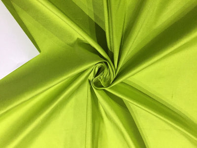 100% Pure silk dupion fabric green chartreuse color 54" wide DUP341[1]