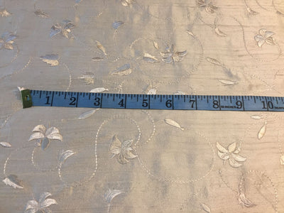 SILK DUPIONI IVORY self embroidered 54" wide DUPE21[1]