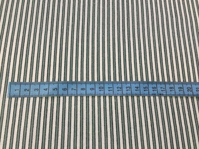 100% Organic cotton print grey stripes Width 58" wide