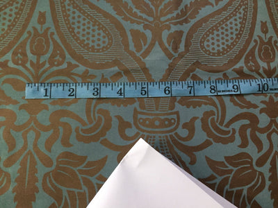 100% pure silk dupioni print slate brown x brown color DUP PRINT # 36[3]