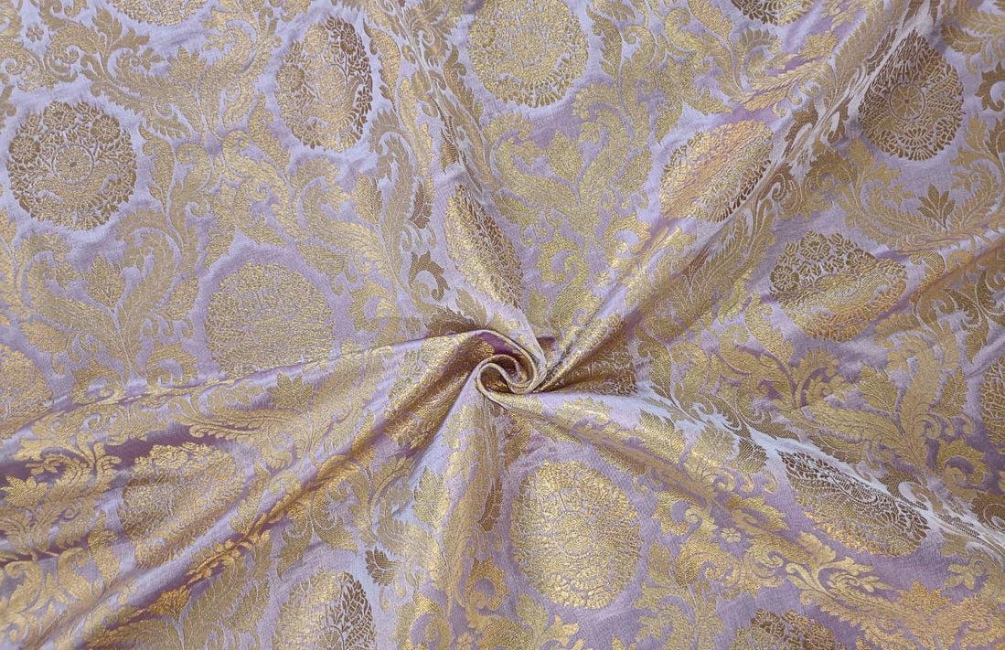 Silk Brocade fabric 44" wide available in four colors BRO805