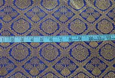 100% Pure Silk Brocade fabric Purple and Blue 44" wide BRO 804[1]/[2]