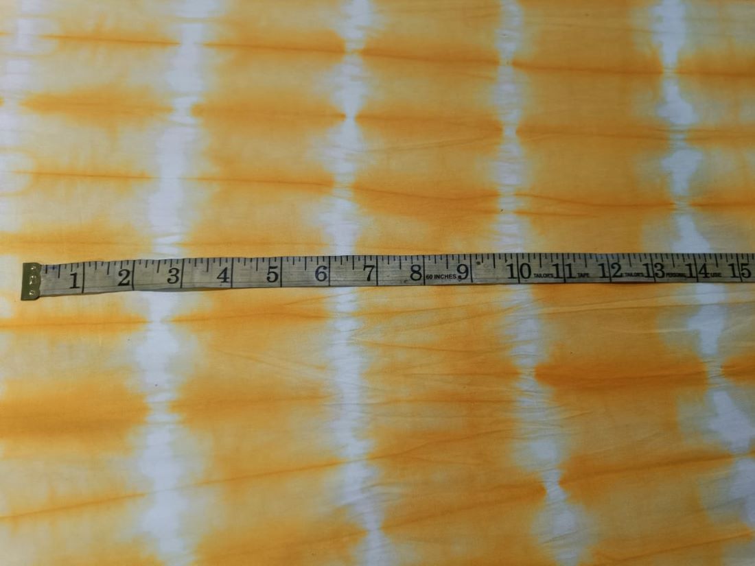 Tencel Dobby Tie Dye Yellow X White [marble] color Print 58" wide [11604]