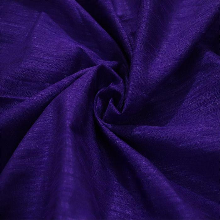 100% PURE SILK DUPIONI FABRIC purple colour 54" wide WITH SLUBS mm81[8]