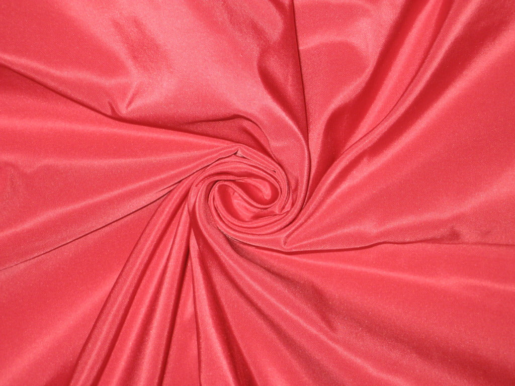 100% Pure SILK TAFFETA FABRIC Bubblegum Pink colour 4.14 yards continuous piece 60&quot; wide