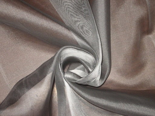 Grey SILK ORGANZA FABRIC 54&quot; WIDE