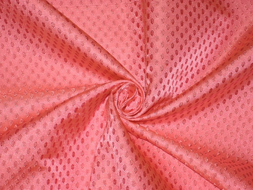 Silk Brocade fabric Pink Color bro181[7]