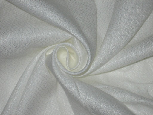 100% LINEN FABRIC with Ivory color with Jacquard 58&quot; wide Dyeable