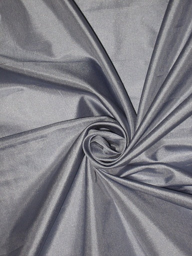 Mary Ann plain silk fabric Greyish Blue silk 44&quot;
