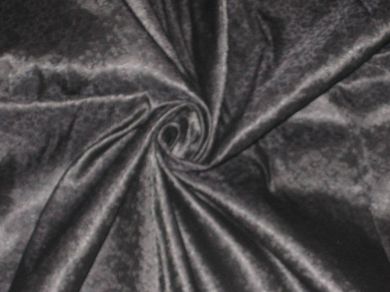 Silk Brocade Fabric Jet Black Paisleys 44" wide BRO6[4]
