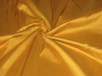 100%silk dupioni silk 54&quot;-Turmeric Yellow colour DUP #227