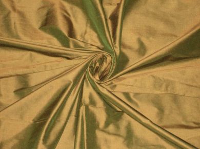 silk dupioni silk Khaki Green colour 54" wide DUP#51[2]